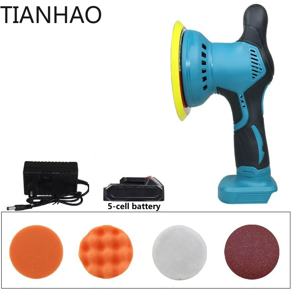 Mini Electric Polisher Handheld Tile Sofa Marble Car Detailing Lithium-Powered Multi-Functional Waxing & Glazing Machine