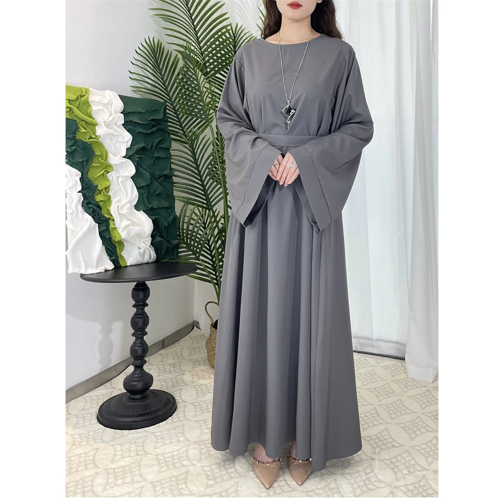 

Modest Abaya Women Muslim Plain Long Maxi Dresses Turkey Prayer Kaftan Islamic Arab Robe Dubai Eid Party Ramadan Femme Jalabiya