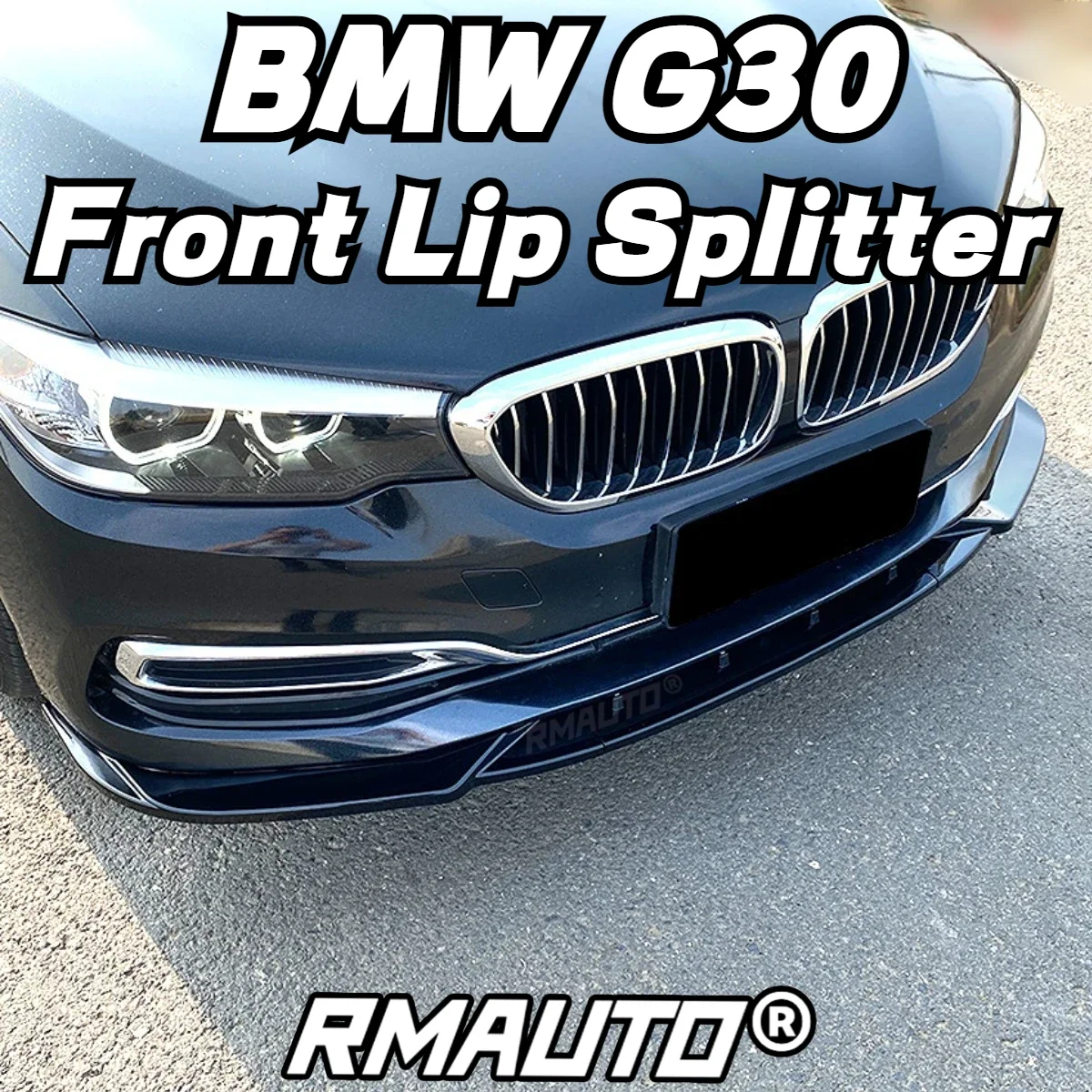 For G30 Lip Front Bumper Diffuser Spoiler Lip Splitter Bumper Guard Body Kit For BMW 5 Series G30 LCI 2017-2022 Car Accessories