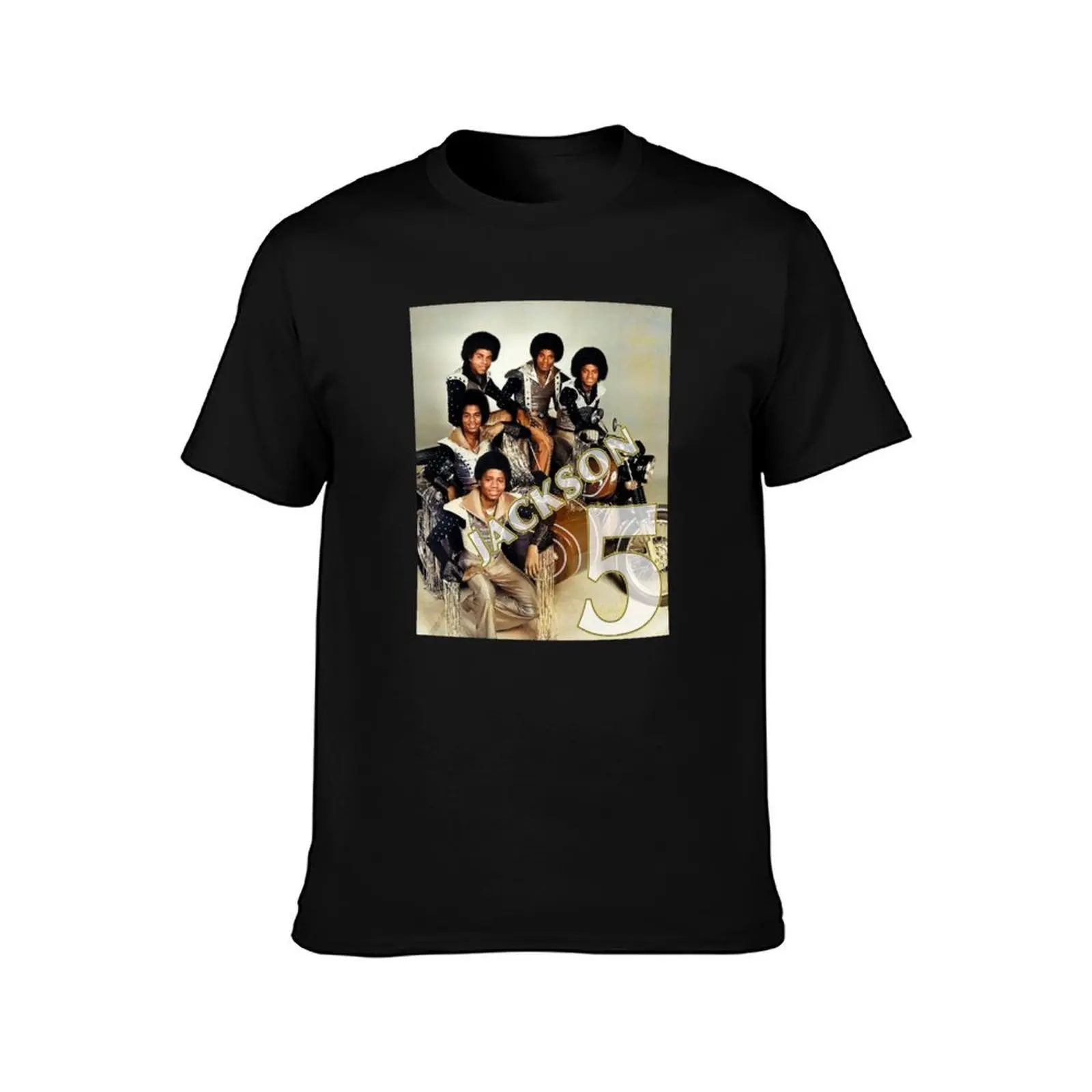 Jackson 5 1970’s Pop vocal Group Motown Soul T-Shirt Large Size Casual Tee Shirt T-Shirt