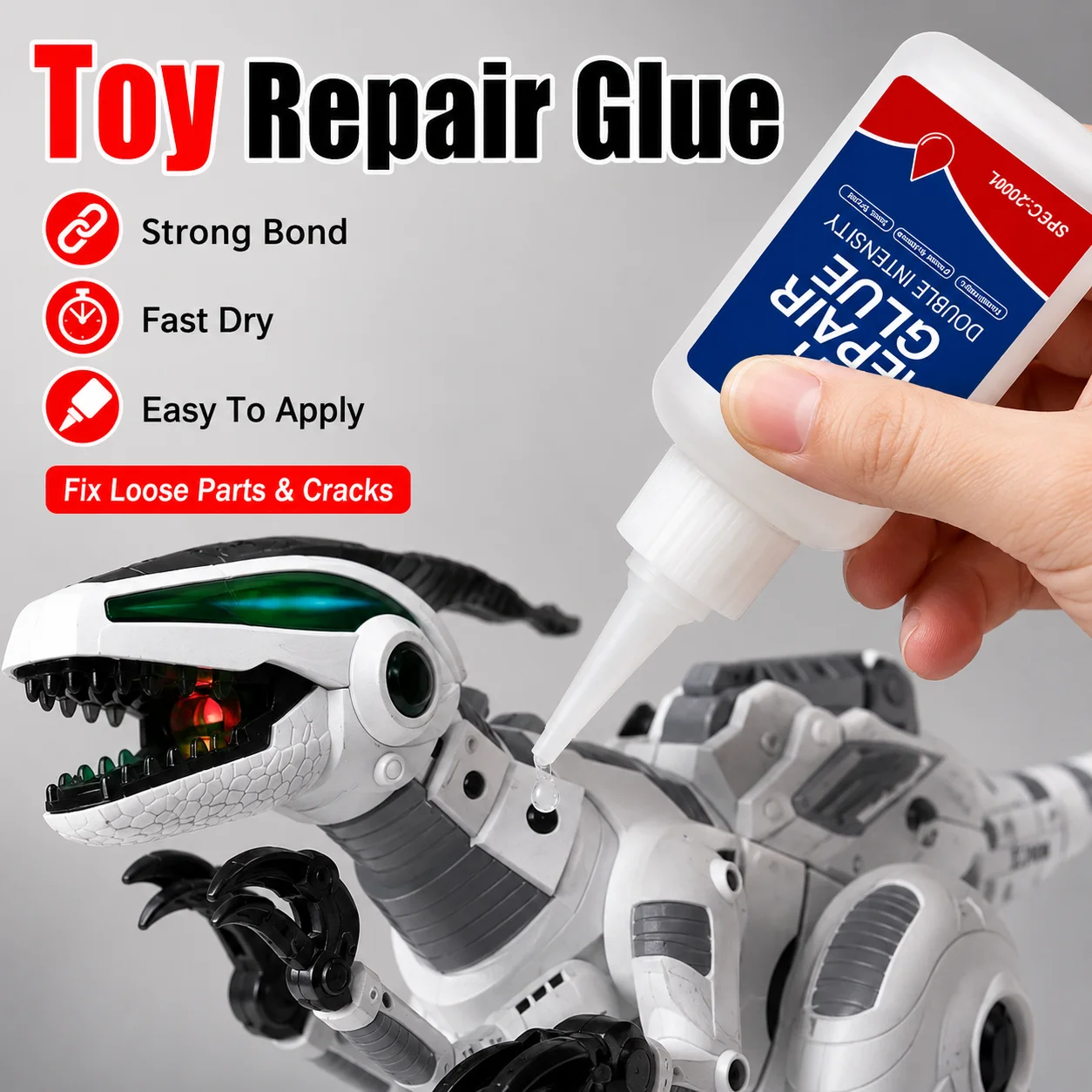 KJIM-20g Strong Adhesive Glue for Silicone, Plastic, Metal, Glass - Repair Silicone Dolls, Prosthesis, Fake Skin, Toys