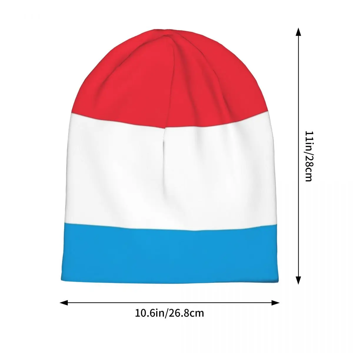 Luxembourg Flag Bonnet Hat Casual Street Skullies Beanies Hat Men's Women's Warm Multifunction Caps