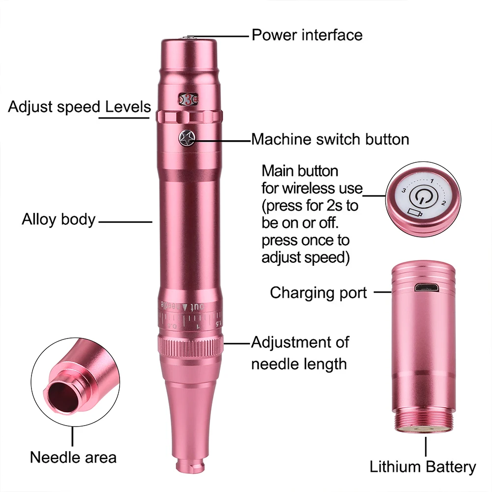 آلة الماكياج الدائم PMU - آلة Microblading، آلة وشم الحواجب، مجموعة الماكينات اللاسلكية تحقق نتائج لا تشوبه شائبة