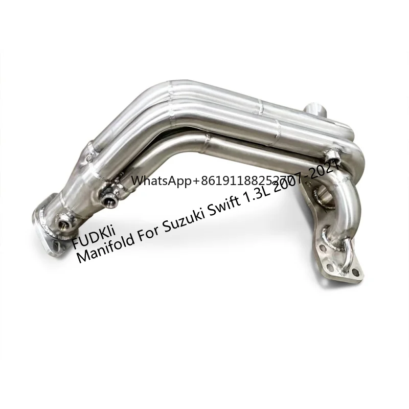 Customized exhaust manifold For Suzuki Swift 1.3L 2007-2021 304 stainless steel front pipe Tuned exhaust performance