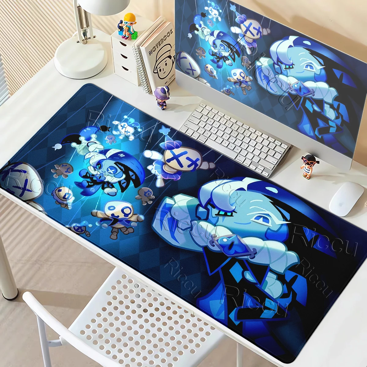 Anime Cookie Run K-Kingdom Mousepads Pattern  Locking Edge Anti-slip Table Carpet XXL Computer Keyboard PC Mat Gamer Rubber Rugs