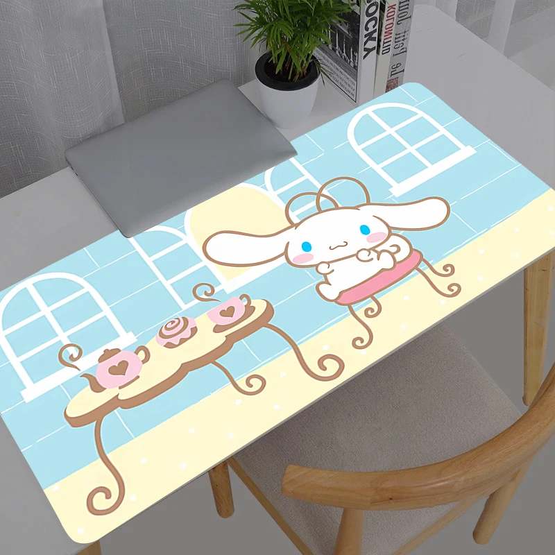 Anime Computer Mouse Pad Cinnamoroll Sanrio Gamer Mouse Pads Large Gaming Mousepad XXL Desk Mause Pad Keyboard Mouse Carpet
