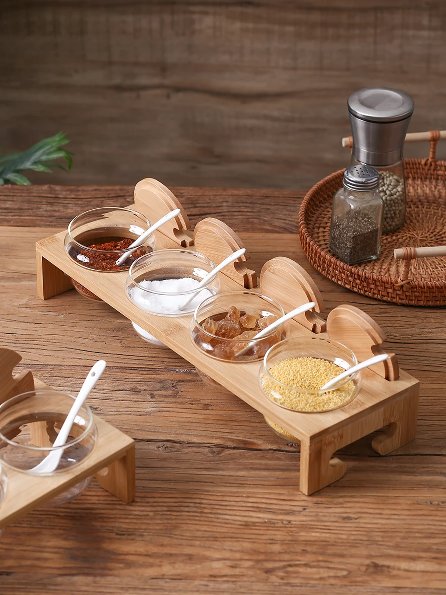 

Japanese Sle Glass Seasoning Jar Set Kitchen Storage Ra Salt And Sugar Canister Cute Fre Sle Cooking Utensils Set