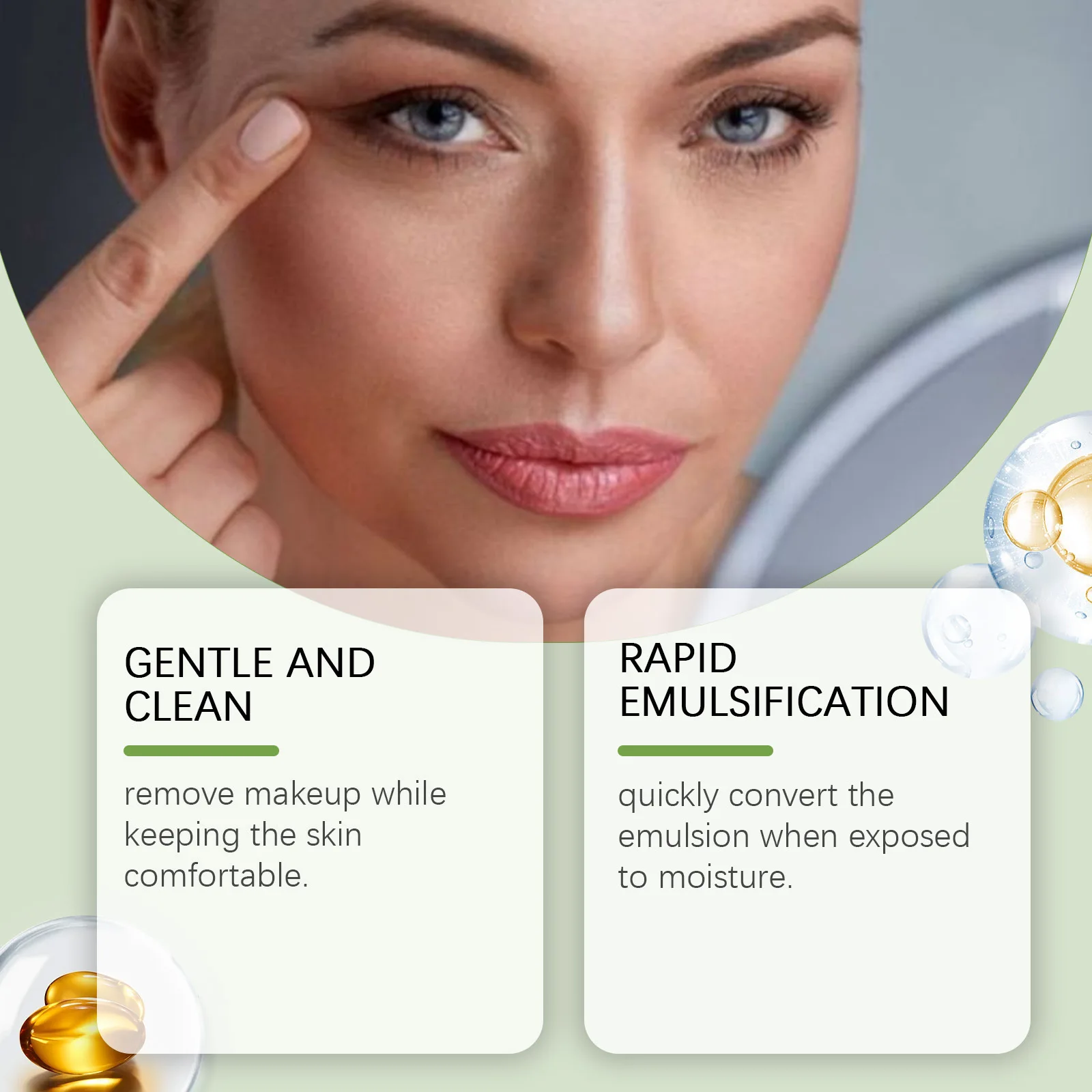 مونج فول ماكياج تذويب النفط الجلد المغذي الأوساخ تحديث غير دهني تنظيف المسام تنقية ترطيب التطهير زيت الوجه