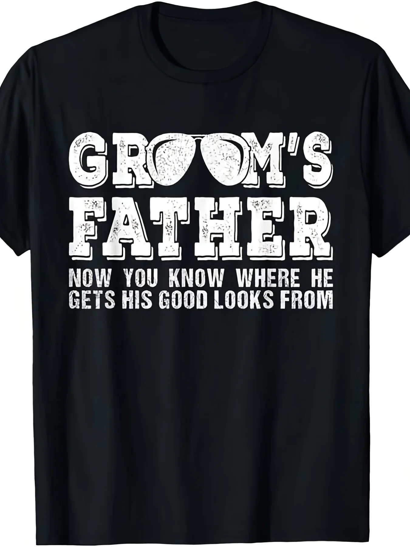 Father of the Groom T-Shirt - Funny Wedding Party Outfit with 