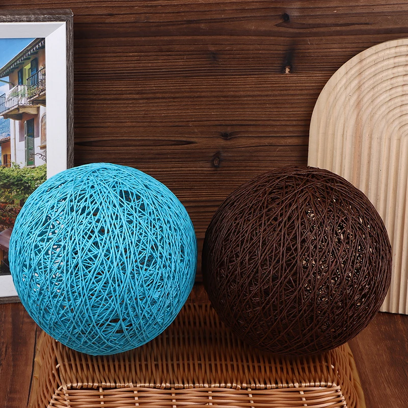 

20cm Diameter Chandelier Rattan Ball Lampshade Hand-woven Rattan Vine Ball Pendant Lampshade Light Lamp Shades Light Accessories
