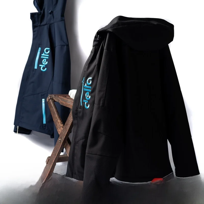 

Premium Outdoor Softshell Jacket Waterproof Windproof Cycling Casual Hooded Jacket Men's Standard Fit Fashion Urban Style