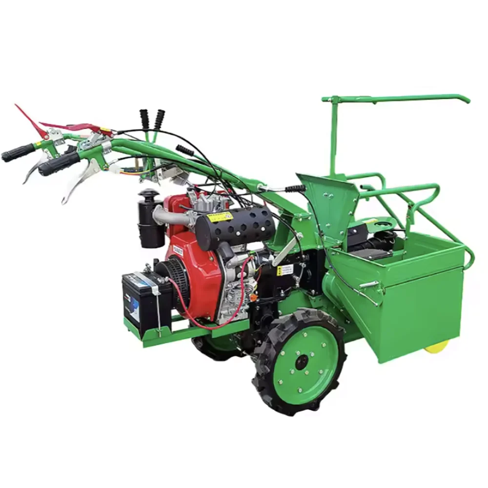 

HOT Walk-behind Tractor Corn Harvester Maize Harvest Machine Mini Small Corn Harvester