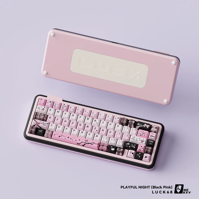 

Luck68 Wireless Mechanical Keyboard CNC All Aluminium Gasket Structure RGB Bluetooth/2.4G/Type-c 60% Keyboard Gateron Switch