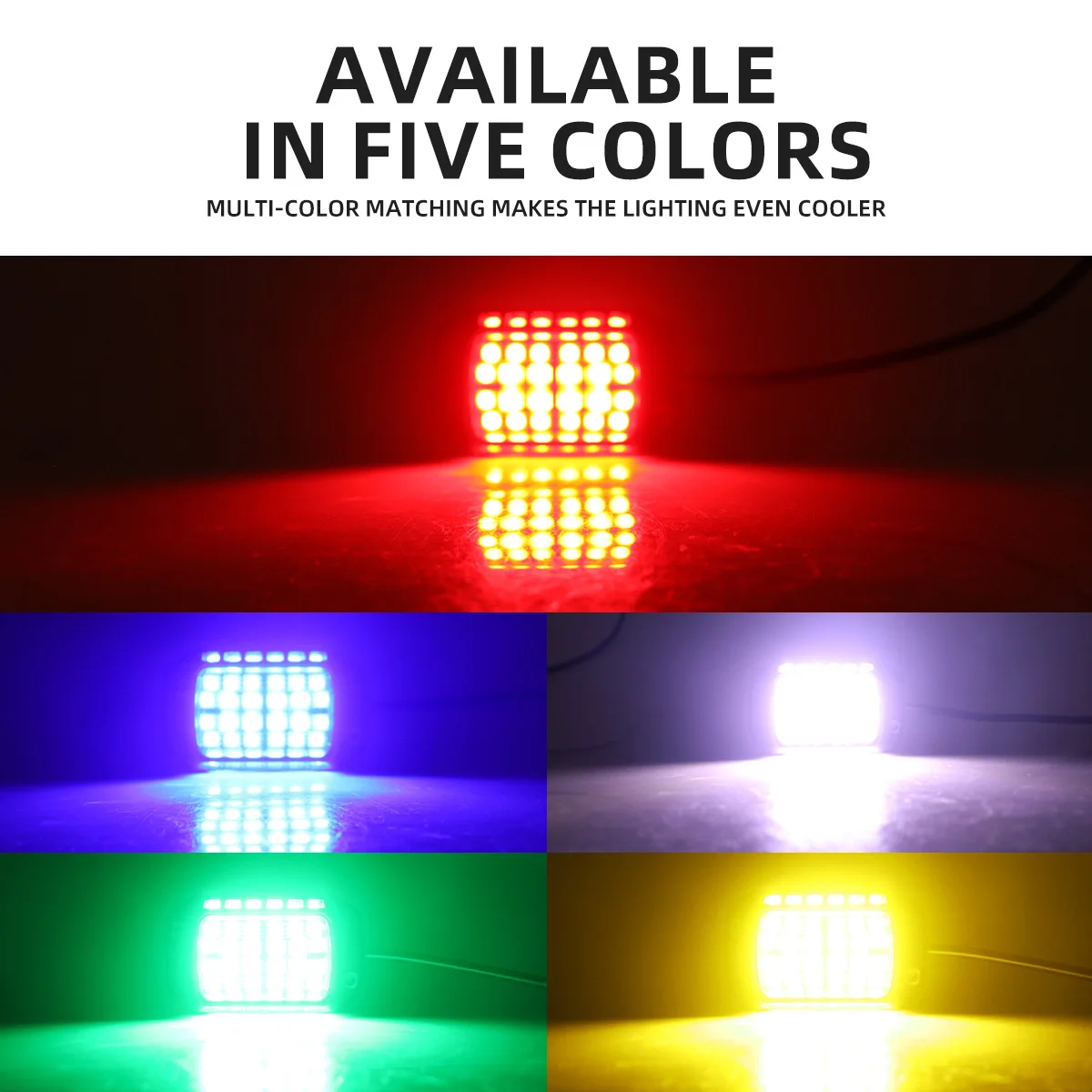 

1/2PCS LED Rock Lights 3D Lens Car LED Chassis Light Underglow Decorative Ambient Lamps For Jeep Off-Road Truck ATV Accessories