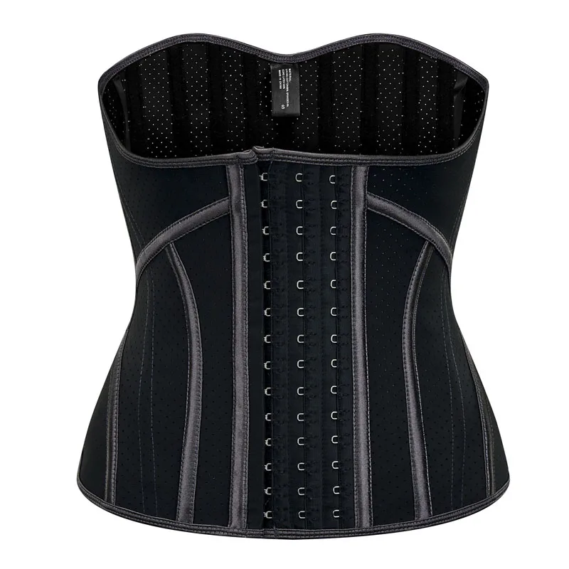 

New Latex Waist Trainer Corsets for Women Weight Loss 19 Spiral Steel Boned Underbust Corsets Bustiers Body Shaper Sexy Lingerie