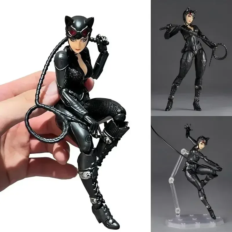 

Фигурки Amazing Yamaguchi Selina Kyle Revoltech: Подвижная коллекционная фигурка Женщины-кошки, 15 см, модель, подарки