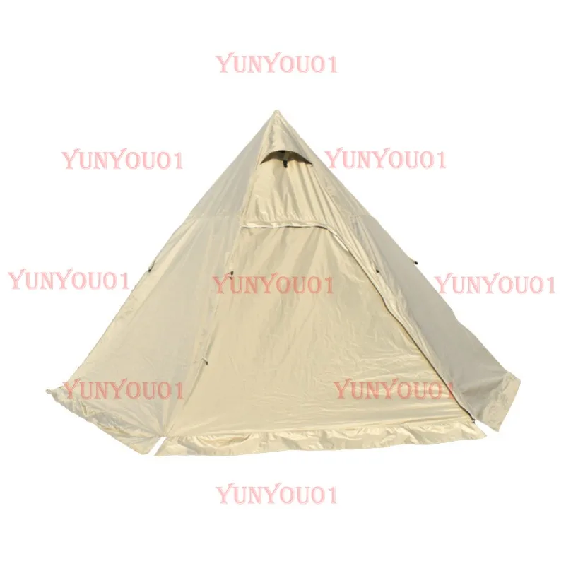 

Двухслойная утолщенная индийская палатка-пирамида для кемпинга на открытом воздухе Minaret с защитой от солнца, легко установить для хранения