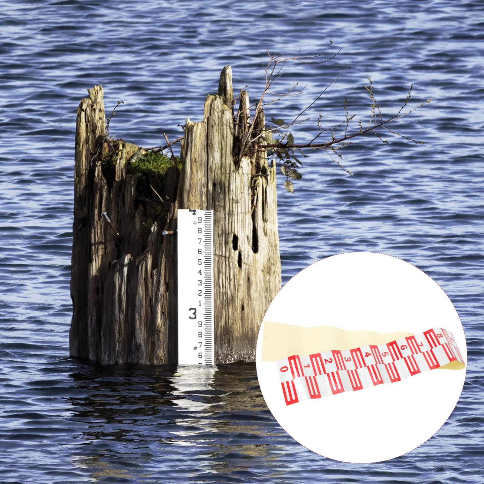 

Measuring Water Level Feature Gauge Tank Indicator Measure Depth Sticker for Pool