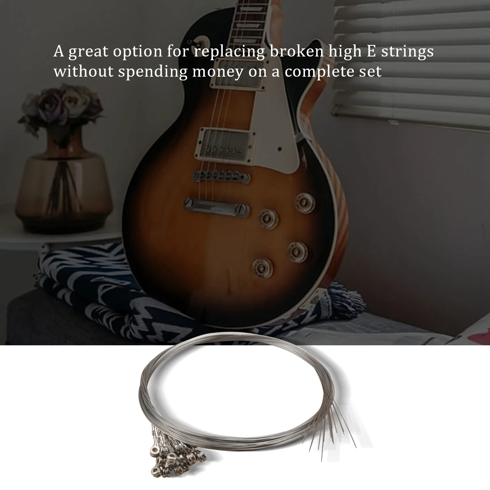 シングルエレキギター弦、バルク、ハイe (ミディアム) 、11ゲージリッチ、20パック、。011