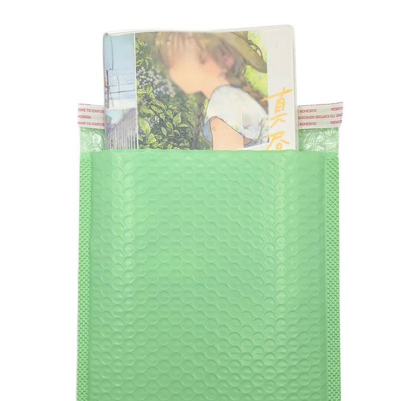 50Pcs/set Light Green Waterproof And Thickened Bubble Envelope Bag Bubble Padded Envelopes Clothing Express Packing Bag