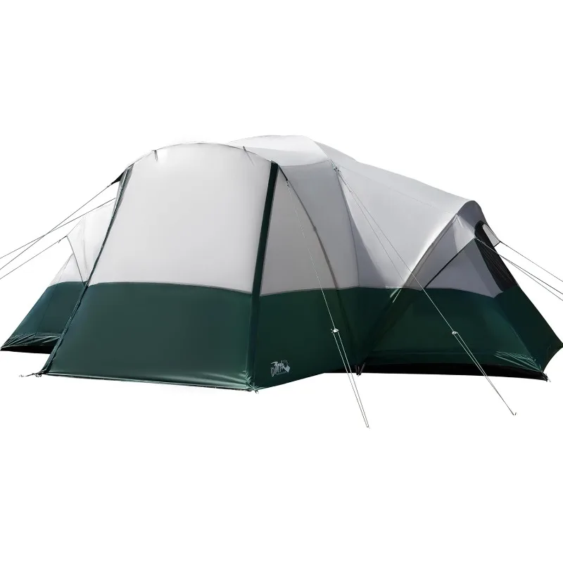 Camping Tent with Porch, Family Tents for Camping, Big Dome Tunnel Tent includes Rainfly, Easy Setup Large Tents Outdoor Camping double dome light with lens three way led ceiling light for boat trailer 800lm 48x2835smd light fixture dropship