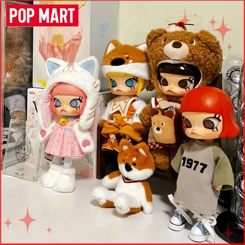 

POP MART MOLLY Series Blind Box Hide and Seek Cat 1/8 Movable Dolls BJD Jasmine Animal City Dolls Hello Moon Figurine Gift