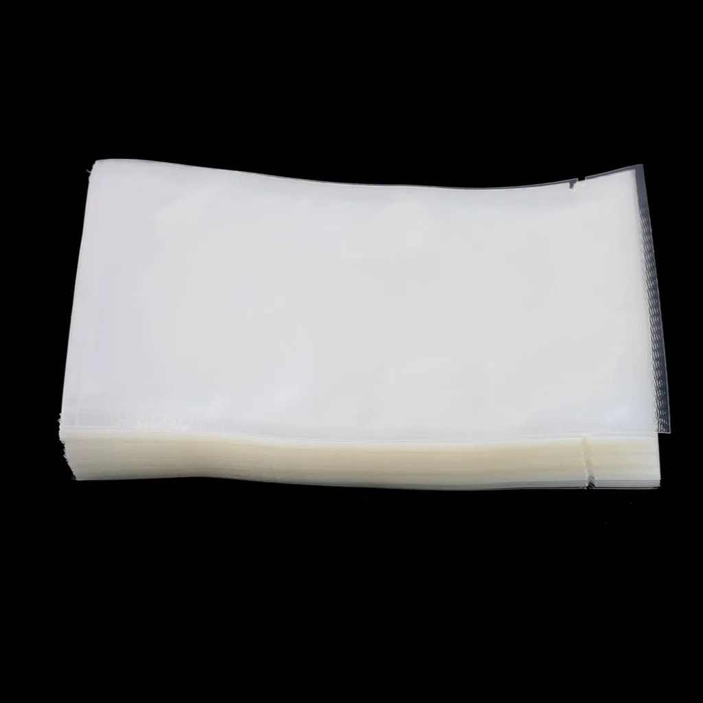 100 Buah Penyegel Penyimpanan Tas Vakum Makanan Kemasan Ruang Penghemat Makanan Komersial 5 Ukuran Pengiriman Drop