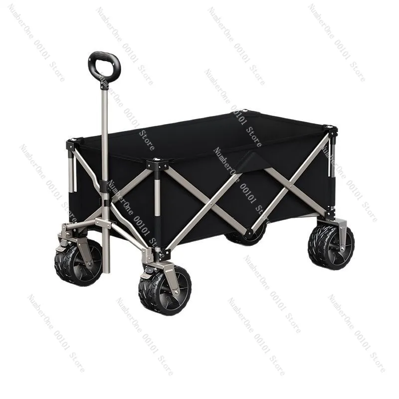 

Четырехколесная складная тележка для кемпинга, самостоятельного вождения и хранения на открытом воздухе, портативная корзина для покупок и уличного автомобиля