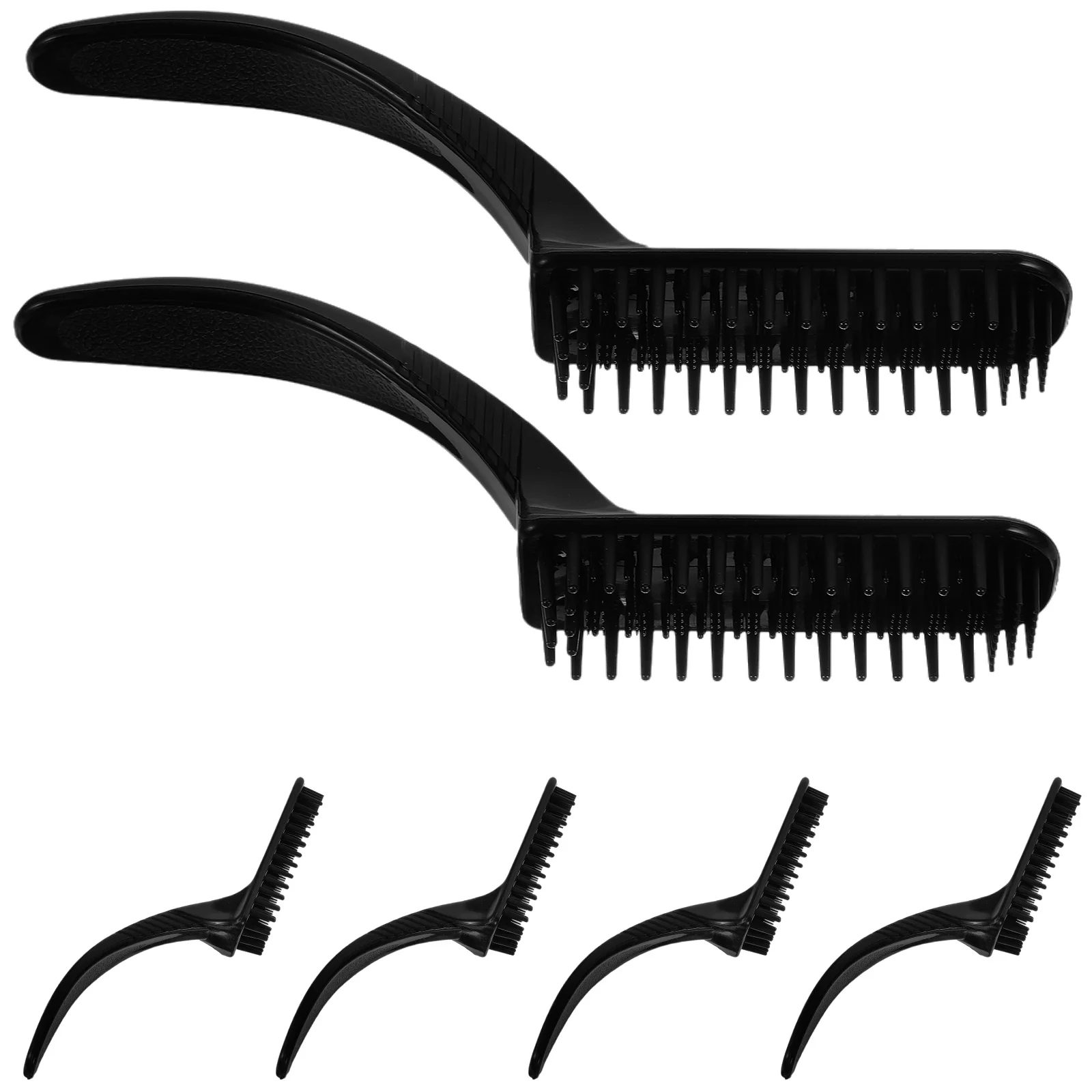 

6 Pcs Highlight Comb Combs Hair Coloring Dye Salon Tool Brush Black Women's Miss