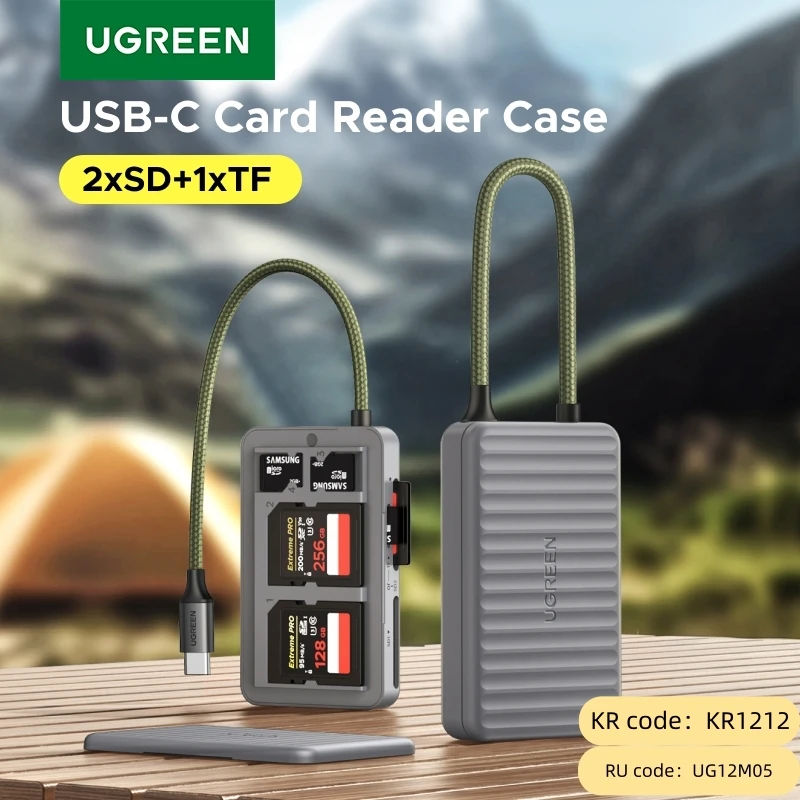 yZ[zUGREEN USB-C J[h[_[[P[X SD/TF/MicroSD J[hdb PC bvgbvANZT[X}[gJ[h[_[ SD J[hA_v^[