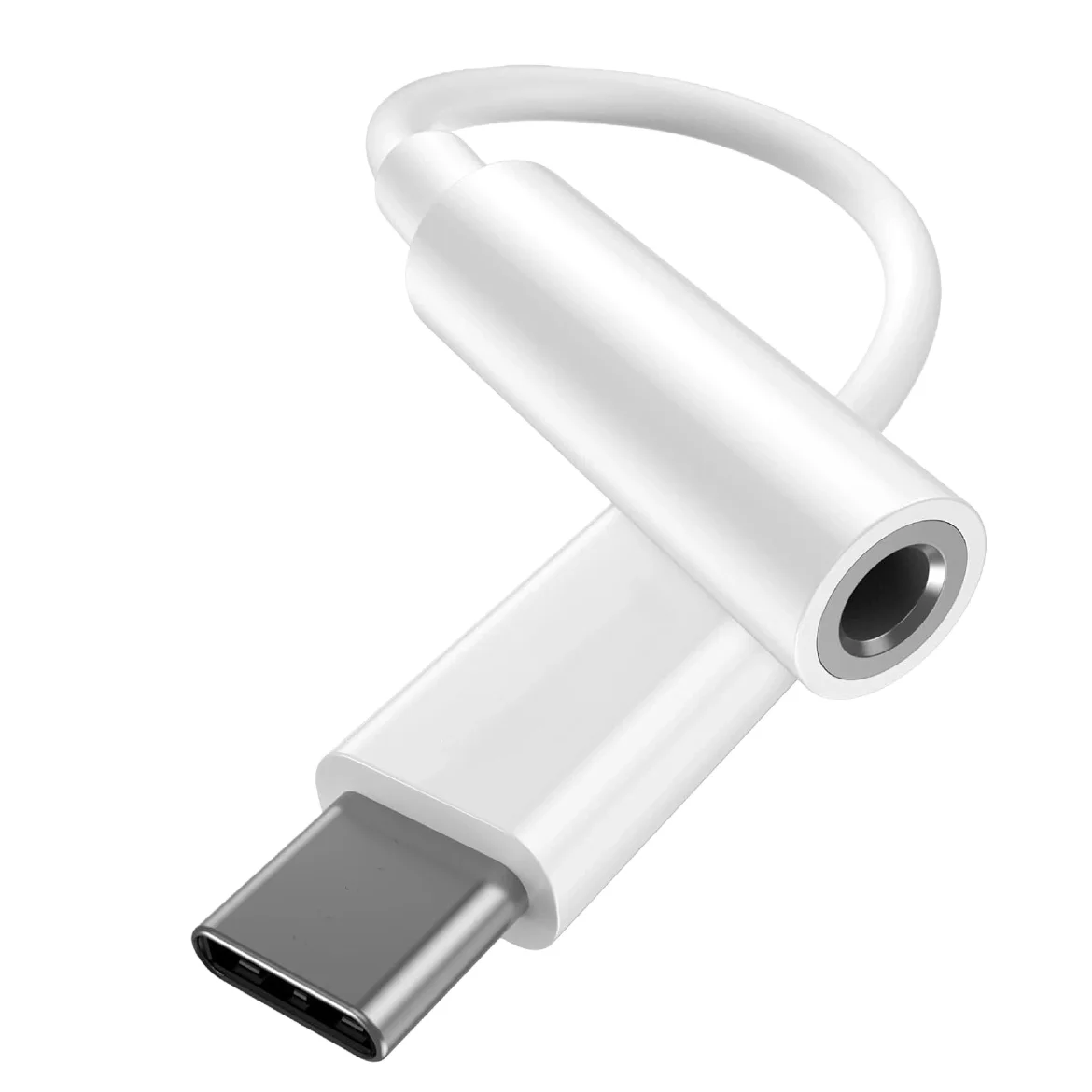 KUTOU USB C إلى 3.5 ملم محول مقبس سماعة الرأس آيفون 17/16/15 برو/ماكس ، مرحبا الدقة الصوت DAC دونغل لسيارة سامسونج جالاكسي باد