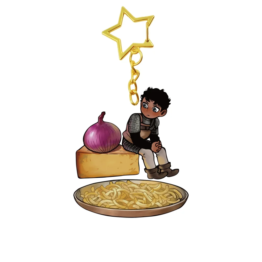 6CM Cute game Delicious In Dungeon Acrylic Stand Keychain Model Cosplay Characters Ornament Accessories Goods Collection Gifts