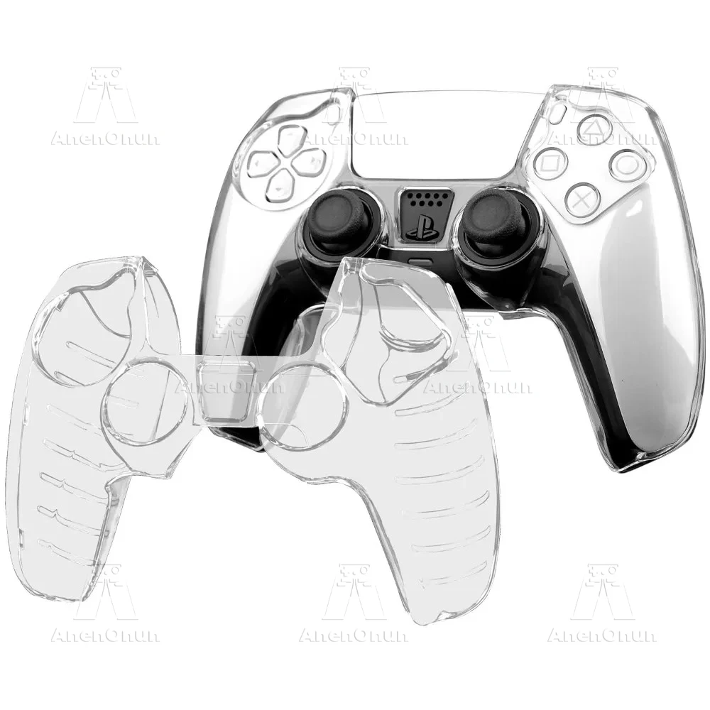 

Полностью подходящий защитный чехол для контроллера PS5, защита от падения, царапин, противоскользящий, прозрачный, твердый корпус, ультра прозрачный чехол для геймпада, кожа