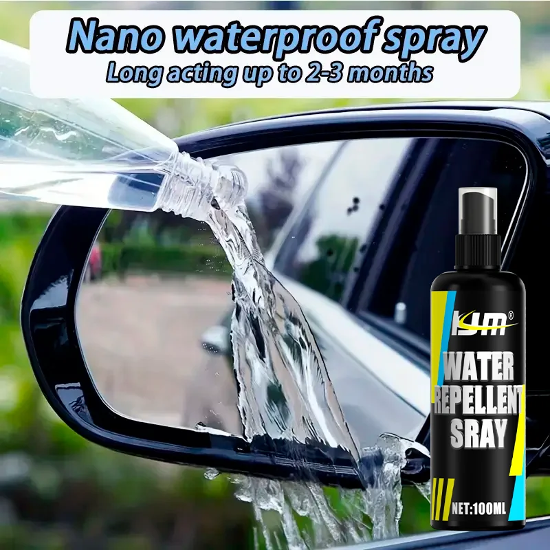 

Долговечный нано-водостойкий спрей 100 мл для автомобильных зеркал — устойчивый к атмосферным воздействиям, противотуманный, гарантия чистого зрения, простота нанесения