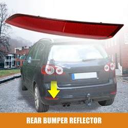 Uxcell Rear Left Right Bumper Reflector Light Cover 6C0945105B 6C0945106B for VW POLO 2014-2017 Red