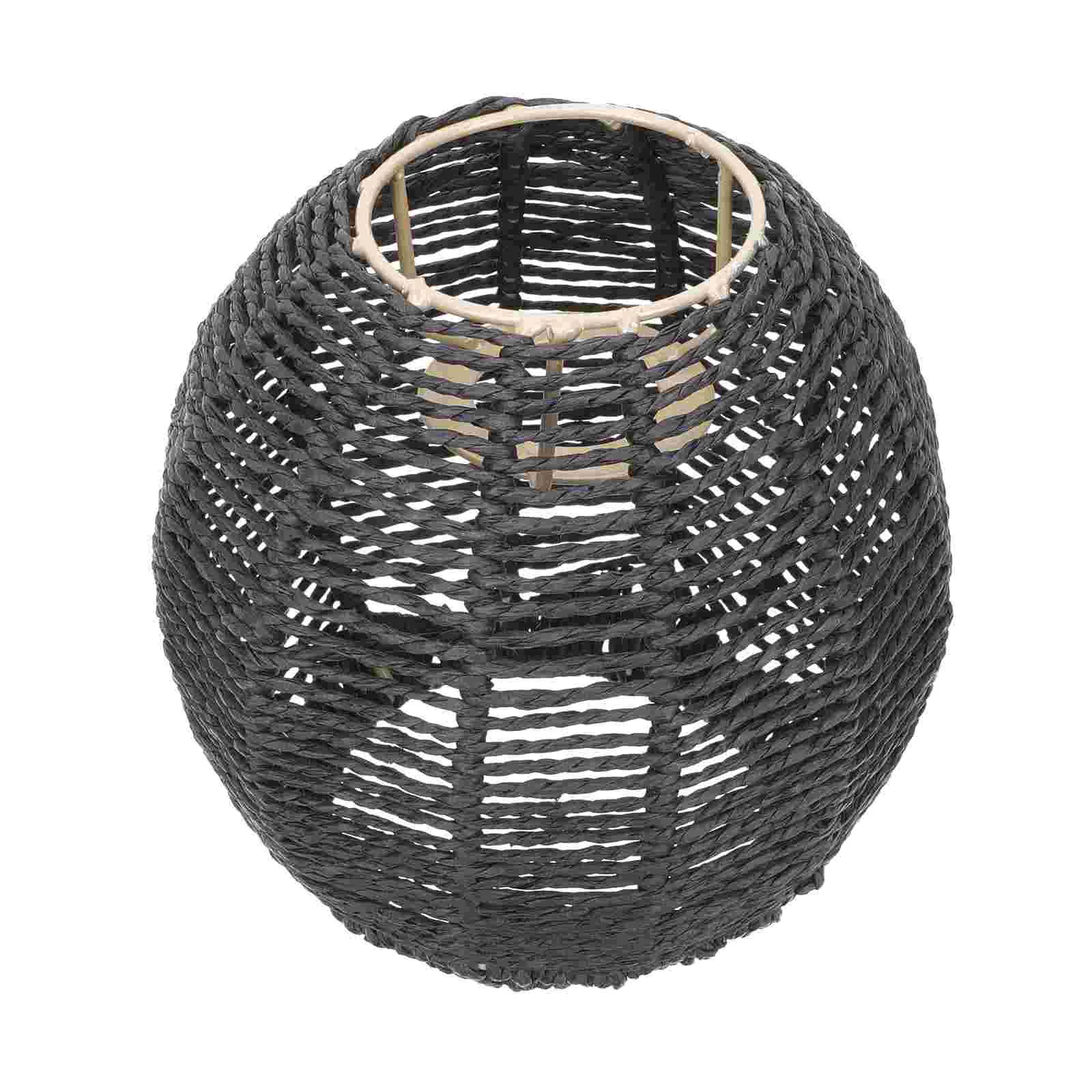 

Woven Lampshade Retro Ceiling Pendant Chandelier Light Hanging Home Ceilings Basket Vintage Decorate
