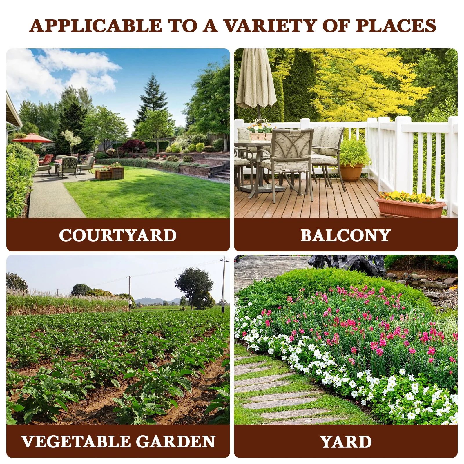 

2pcs Solid Wood Base Durable Stable Garden Holder Outdoor Wooden Picket Privacy Fence Screening Practical Fence Part