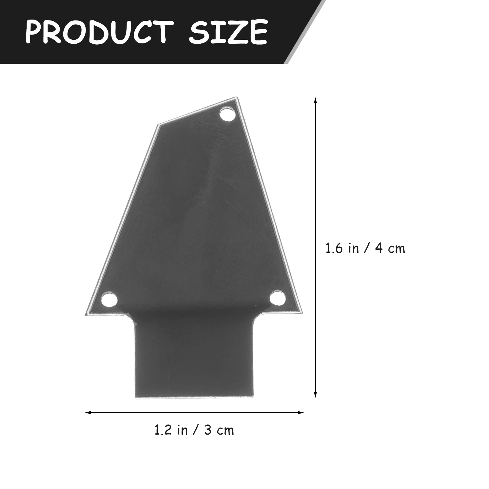 

4Pcs Guitar Truss Rod Cover Replacement Delicate Texture Strong Durability Easy Carry Truss Rod Covers Guitar Supplies