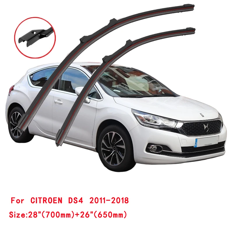 Para CITROEN DS3 DS4 DS7 DS9 DS 3 4 7 9 Crossback 2009-2024 limpiaparabrisas de coche limpiaparabrisas delantero cepillos lavadora