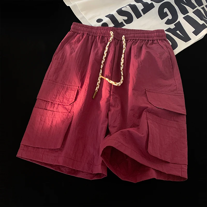 

Свободные спортивные шорты для бега на открытом воздухе в стиле Bury Workwear, быстросохнущие, длиной пять дюймов, молодежные и динамичные, летняя спортивная одежда