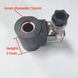 Hydraulic Solenoid Valve Coil Hole Diameter 16mm Height 51mm Round AC24V DC24v 12V Ac220v Copper Coil