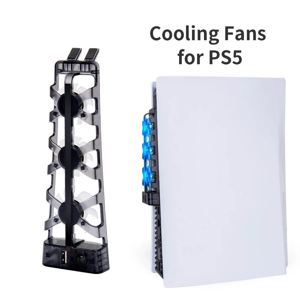 

for PS5 Cooling Fan 4000RPM Game Console Cooler Fan with LED Indicator for Sony Playstation 5 Console Cooling Cooler