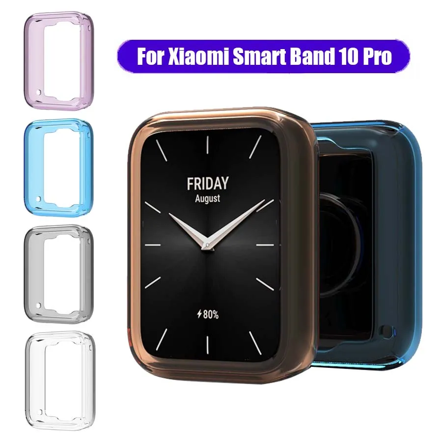 For Xiaomi Mi Band 10 Pro Case Cover All-Around TPU Protective Shell Bumper For Mi Band 10 Pro Smart Watch Protector Accessories