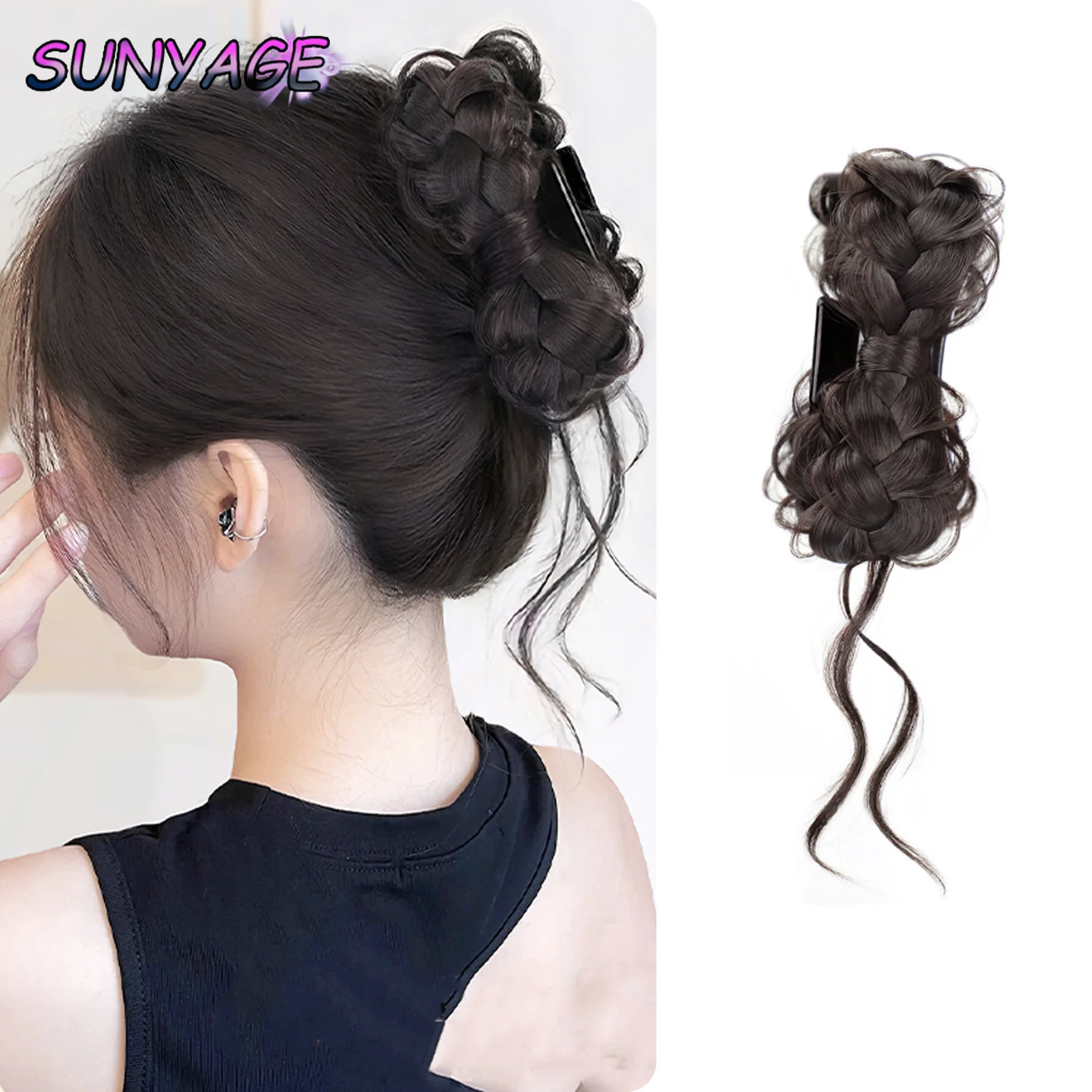 SUNYAGE-Lazo sintético de dragón para mujer, Clip de garra de barba, estilo de moda, bolso para el cabello, Clip para peluca, accesorios para el cabello