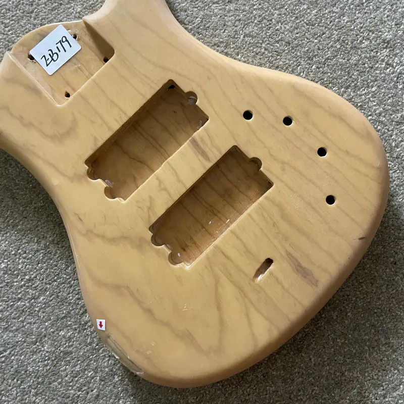 EB179 4 Or 5 Strings Solid ASH Electric BASS Body Active Pickups Nature Color DIY for Replace