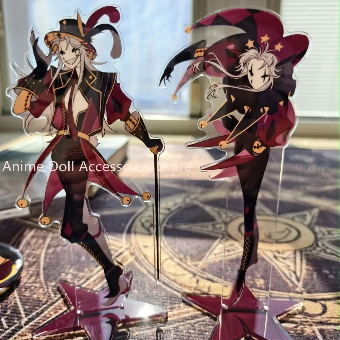 Anime The Freak Circus Pierrot Acrylic Stand Figure Model Standing Sign Desk Display Decor Toy Gift