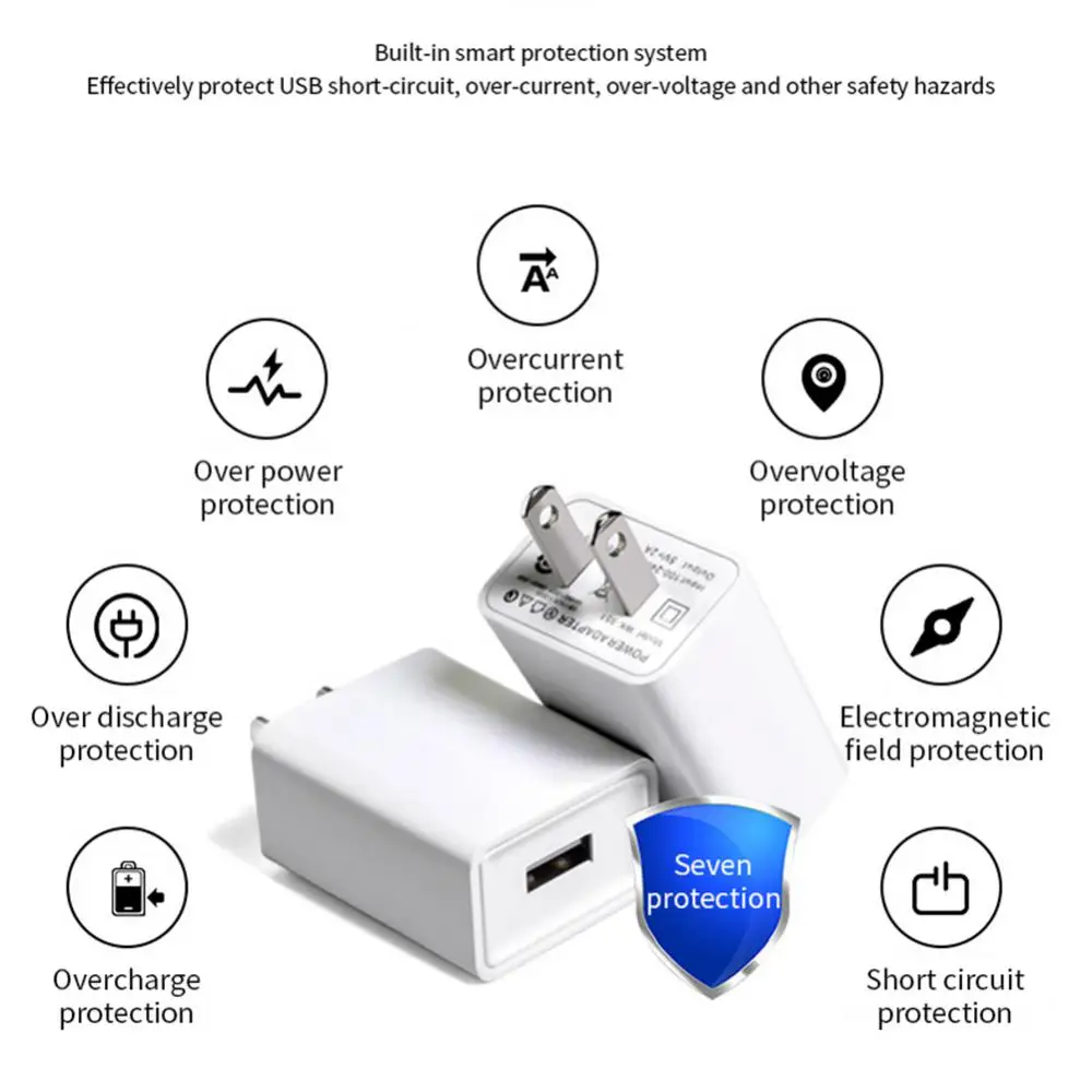 Fast Charging Usb Charger Mobile Phone Charger Usb Plug Adapter Portable Charging Adapters For Xiaomi IPhone Samsung