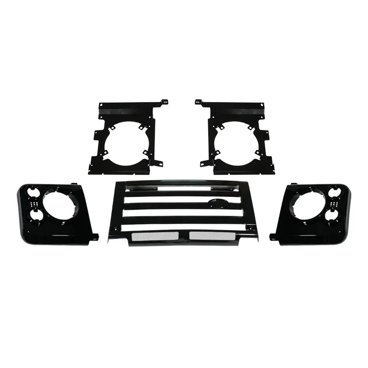 Front kit ABS Middle  Grille & Headlamp Surrounds  Brackets for Land Rover Defender 1987-2016 auto parts