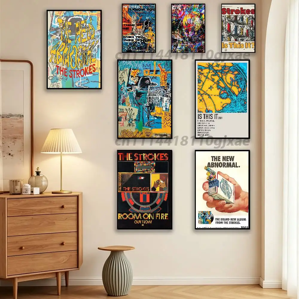 The S-Strokes The New Abnormal  Poster HD home decor sticky wall waterproof home living room bar aesthetic decor