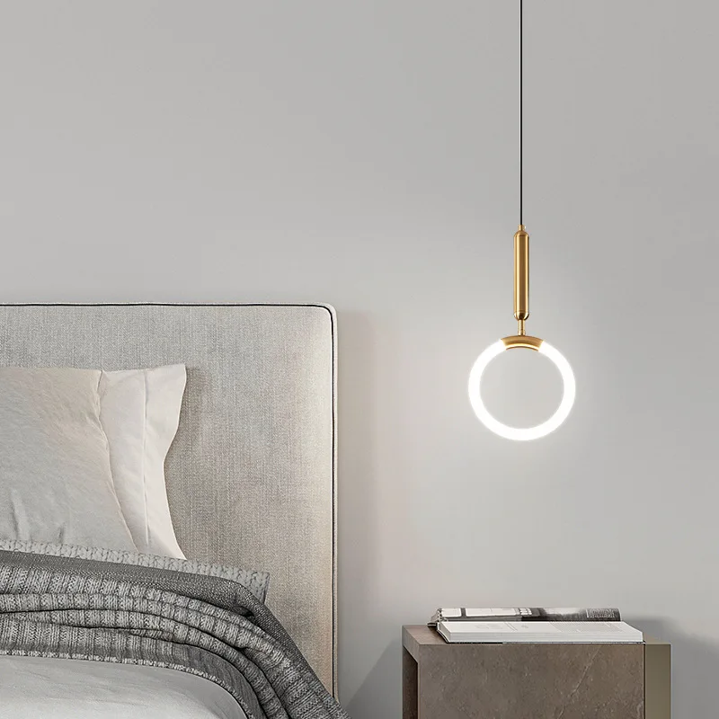 

Подвесной светильник в скандинавском стиле, простой и роскошный, для спальни, длинный, для декора гостиной